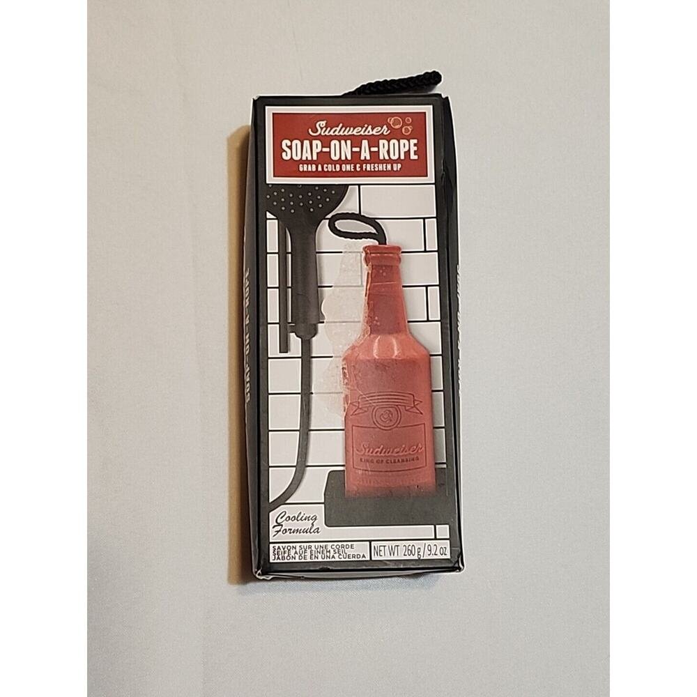 Sudweiser Soap-On-A-Rope Cooling Formula 9.2oz Bottle Shape New in Box